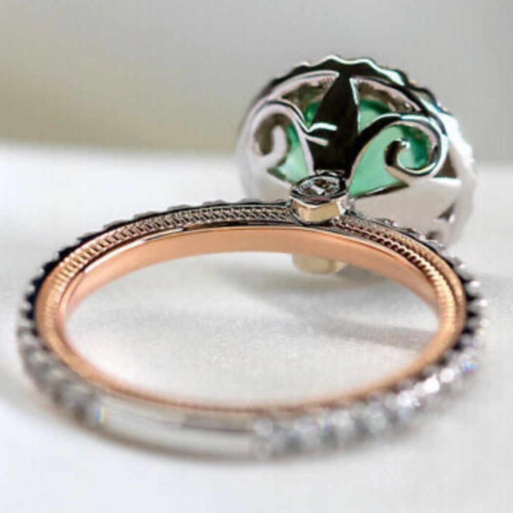 New Gorgeous Two tone 925 silver Ring - Picture 5 of 12